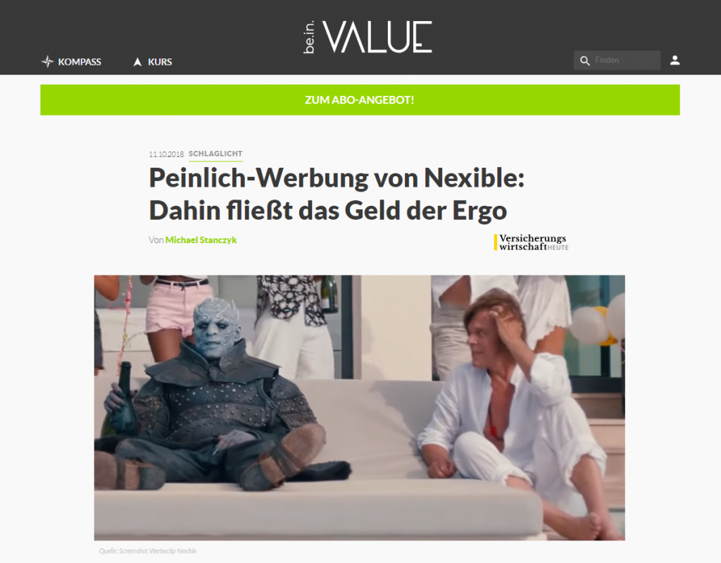 be.in.value Nachtkönig nexible
